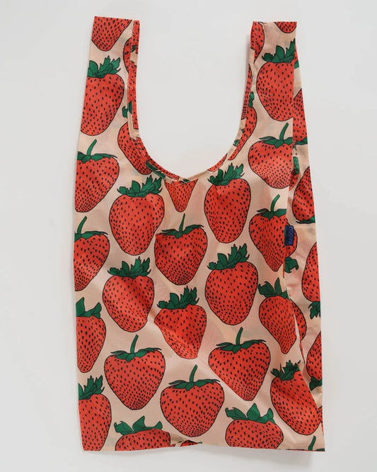 BAGGU- Big Reusable Shopping Bag Strawberries