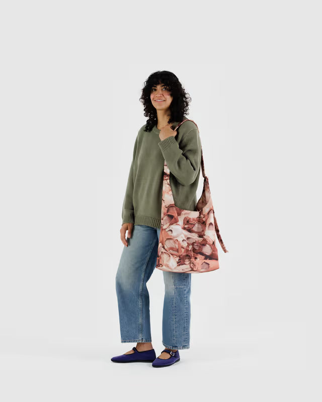 BAGGU- Large Nylon Sling Cross Body Ballet Purse