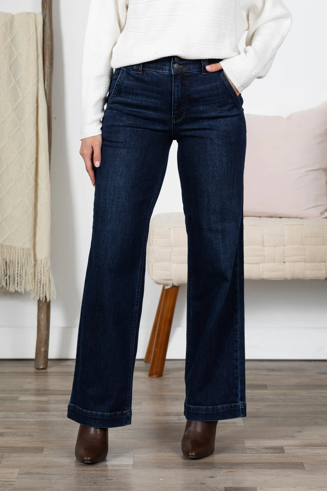 Judy Blue high waist wide leg trousers