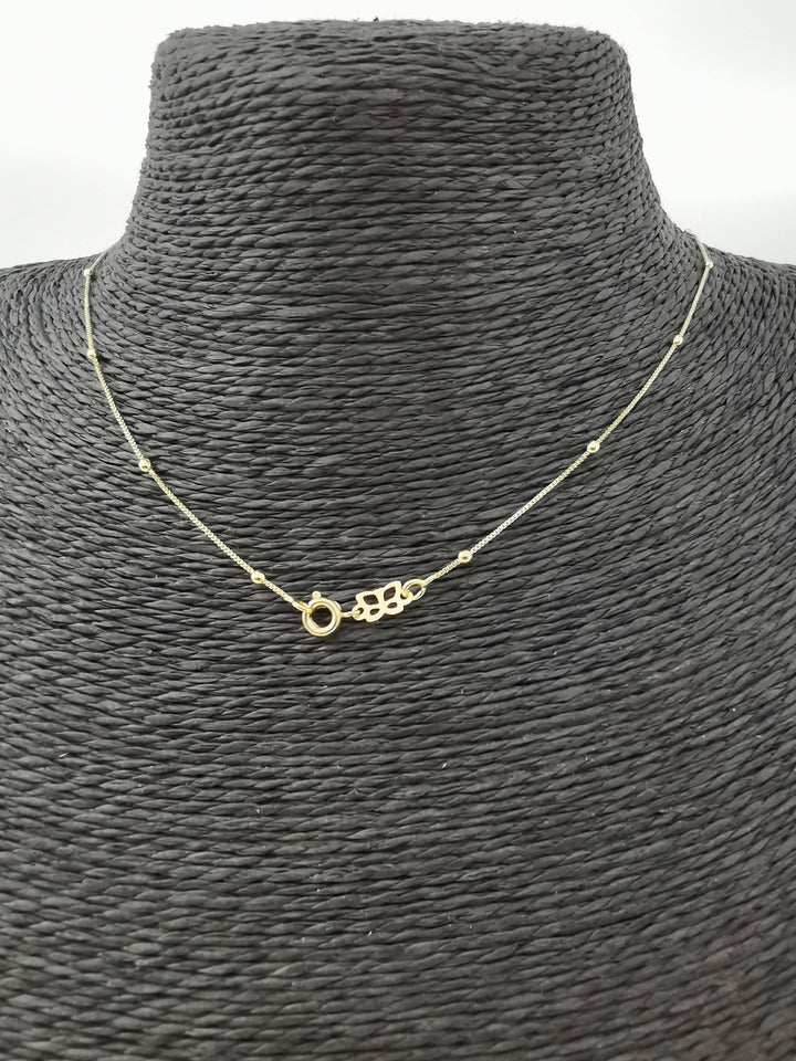 Aim Eternal - 14K Gold Filled Box Necklace Chain with Ball Beads