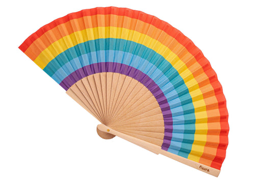 Fisura - Hand fan 'Rainbow'
