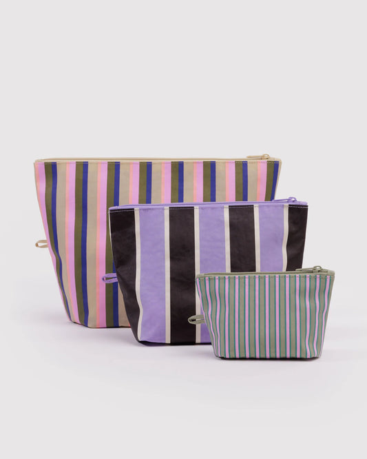 BAGGU - Go Pouch Set- Candy Shop Stripes