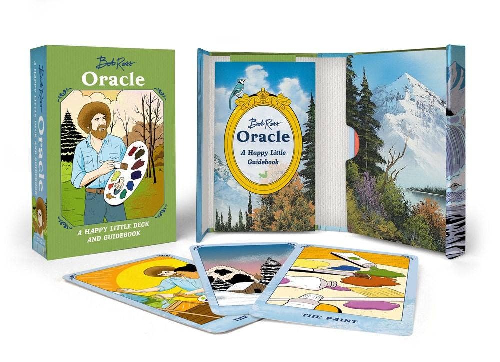 Microcosm Publishing & Distribution - Bob Ross Oracle: Happy Little Deck and Guidebook