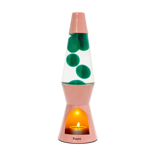 Fisura - Pink and Green Flow Lamp Candle