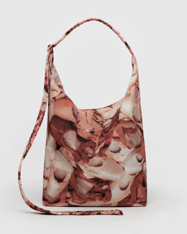 BAGGU- Large Nylon Sling Cross Body Ballet Purse