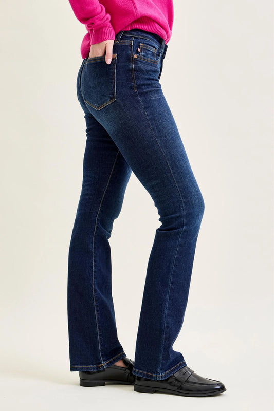 Womens Judy Blue Petite Bootcut Dark Blue