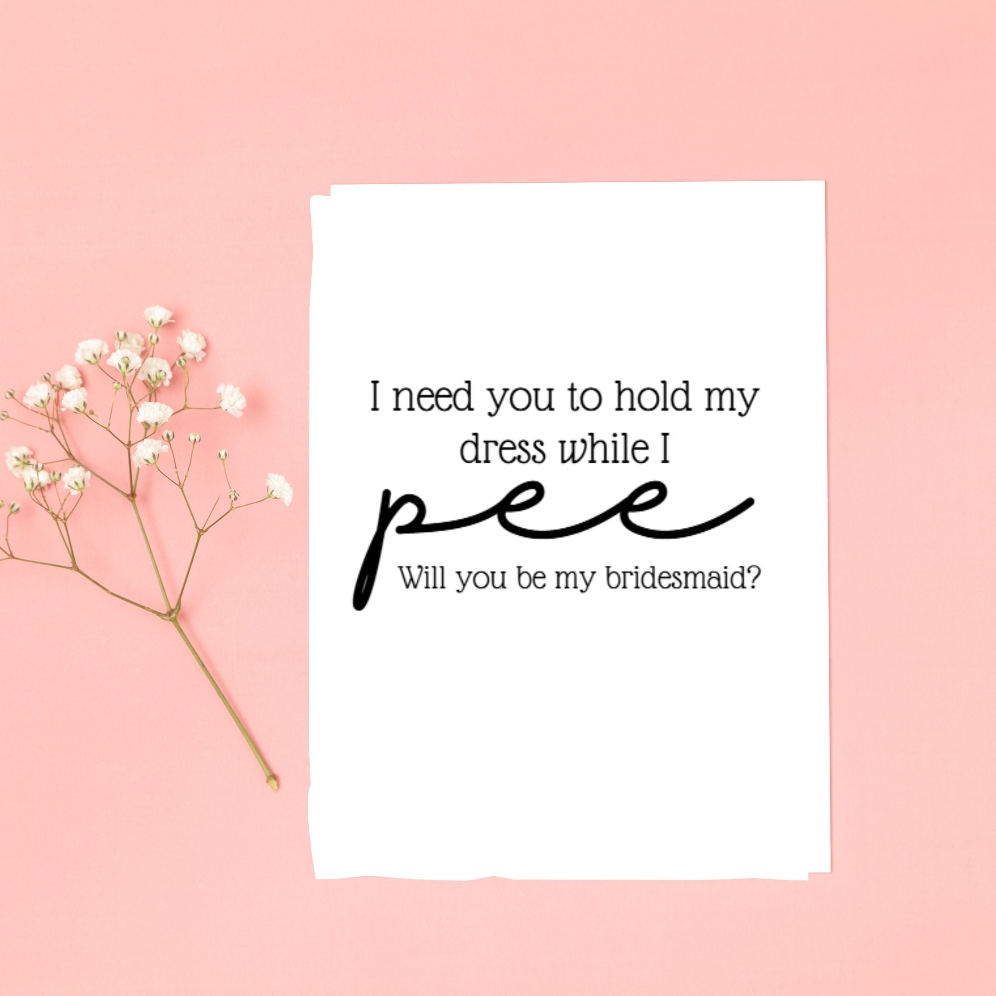 Hells Bells Co.-Hold dress while pee Bridesmaid