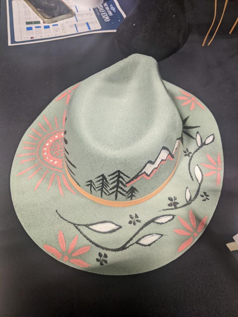 Brush and Brim Hat Painting Workshop- Friday April 12th 6:30-8:30pm