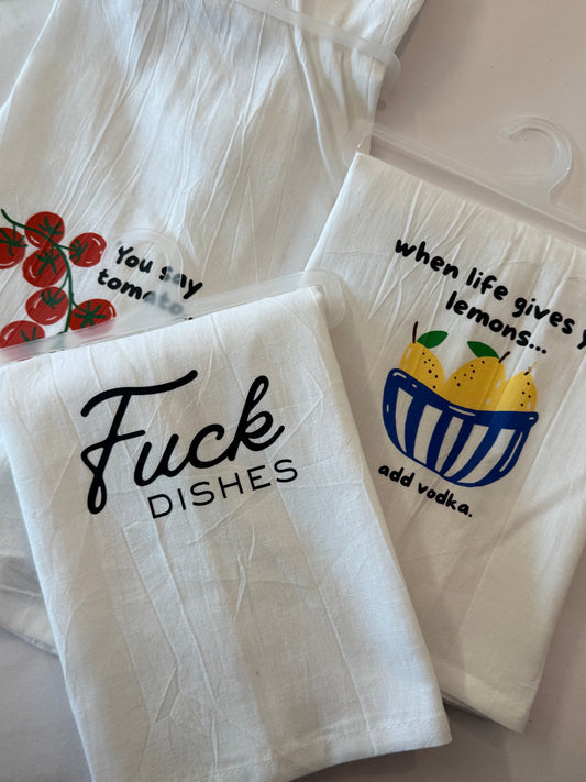 Esme & Elodie Snarky Dish Towel