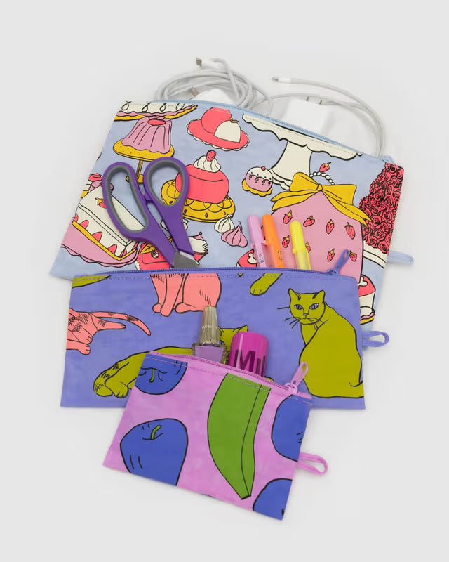 BAGGU- Flat Pouch Set