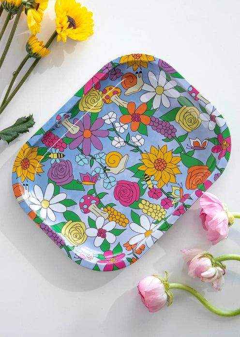 Canna Style - Floral Critters Rolling Tray - Esme and Elodie