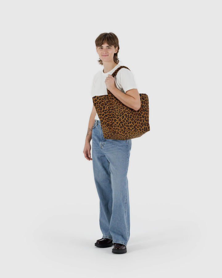 Baggu- Cloud Tote Bag in Leopard
