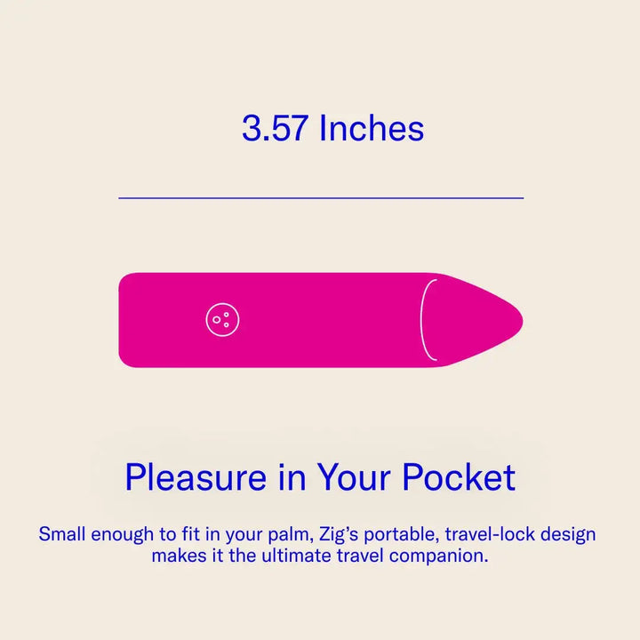 Dame Products - Zig, Lipstick Vibrator: Pink - Esme and Elodie