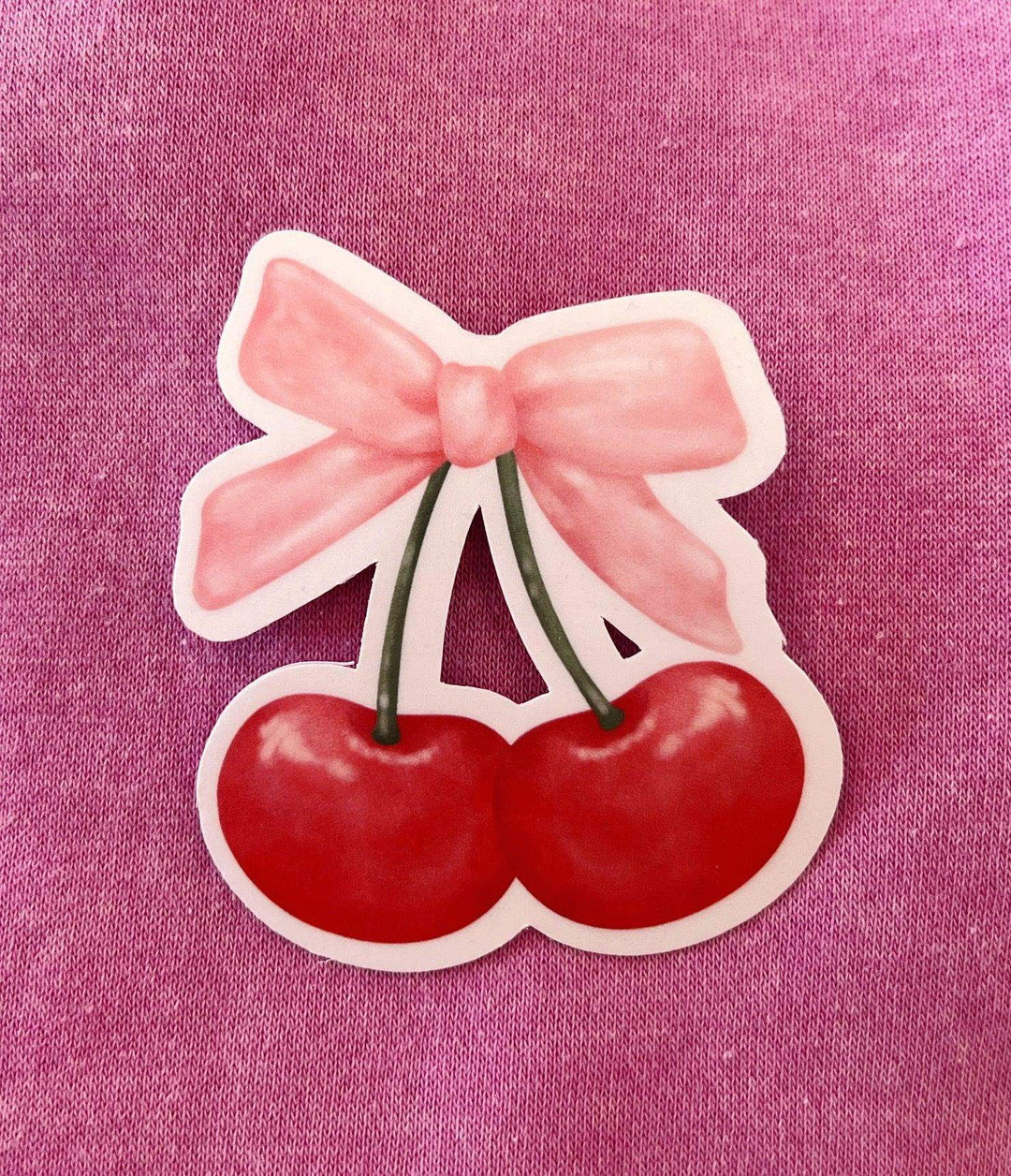 Esme & Elodie Cherry Bow Sticker - Esme and Elodie