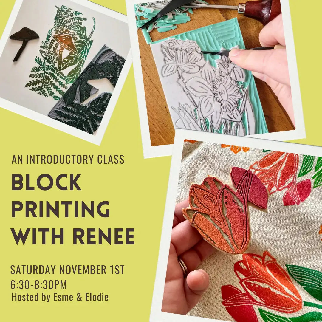 renton seattle events esme and elodie block printing