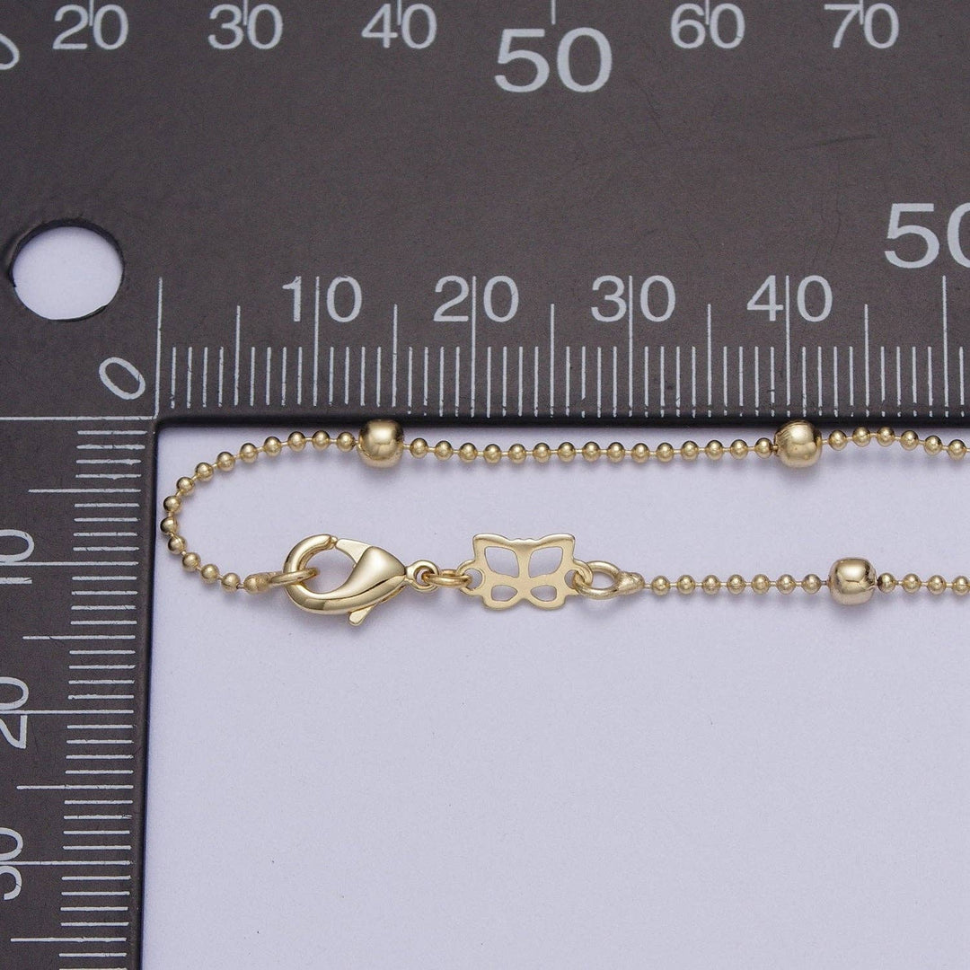 Aim Eternal - 14K Gold Beaded 3mm Bead Chain