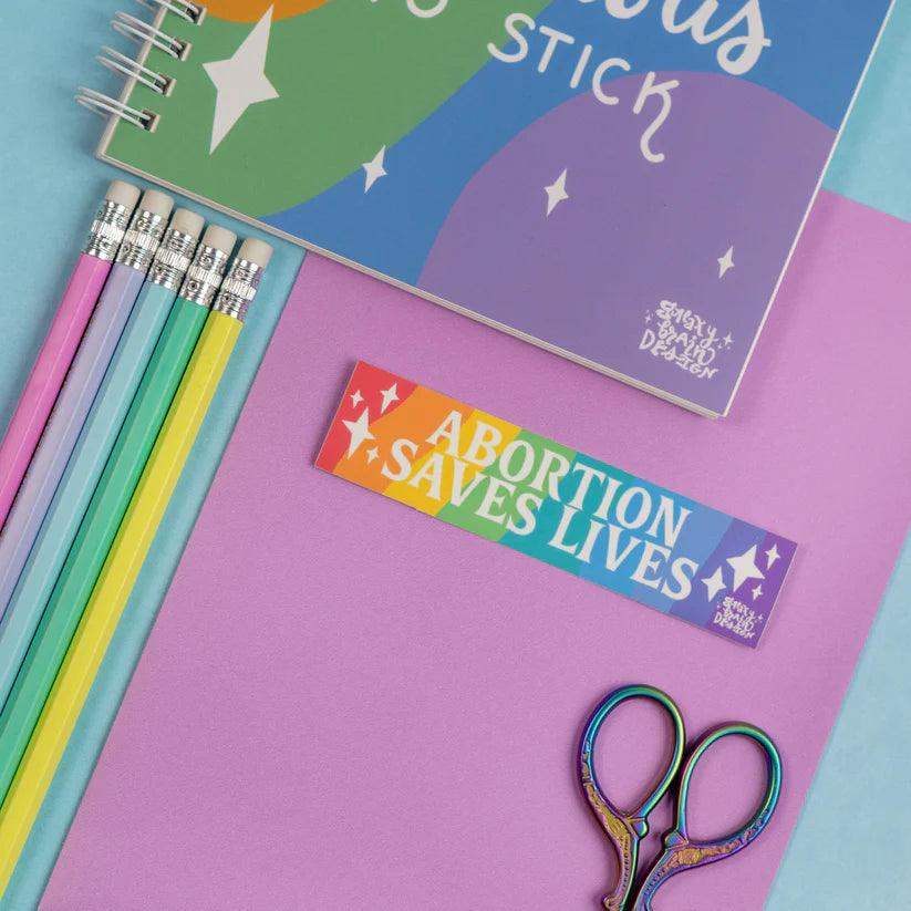 Galaxy Brain Design - Phone Sticker - Abortion Saves Lives - Esme and Elodie