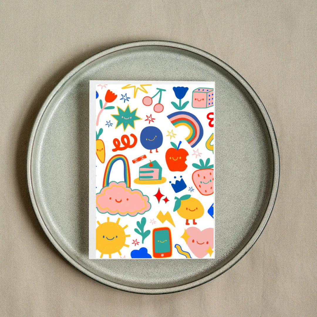 Hells Bells Co.-Blank Front 90's Emojis - Esme and Elodie