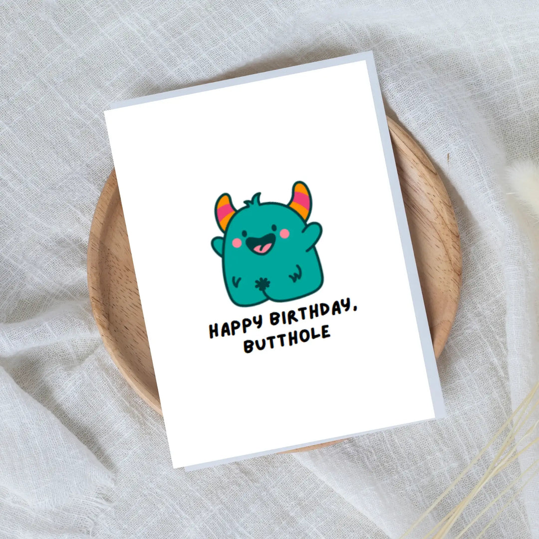 Hells Bells Co.-Happy Birthday, Butthole- Greeting Card - Esme and Elodie