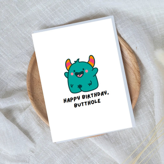 Hells Bells Co.-Happy Birthday, Butthole- Greeting Card - Esme and Elodie