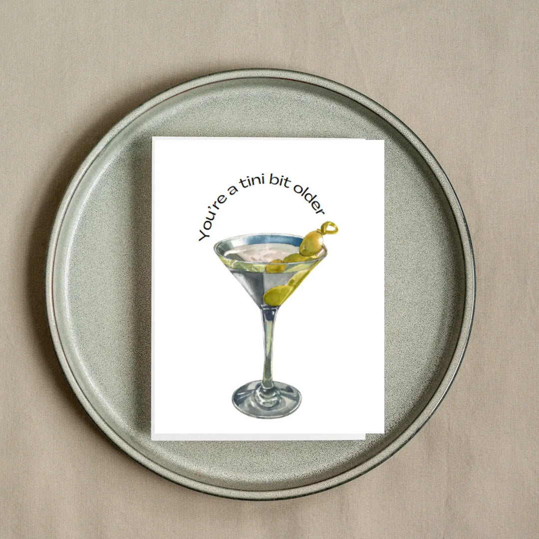Hells Bells Co.-Happy Birthday Tini Bit Older Greeting Card - Esme and Elodie