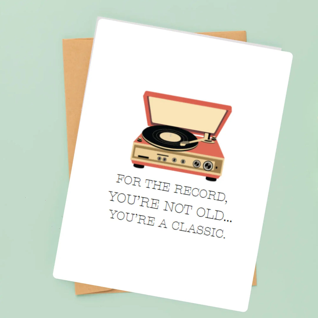 Hells Bells Co.- Not Old, Classic Birthday Greeting Card - Esme and Elodie