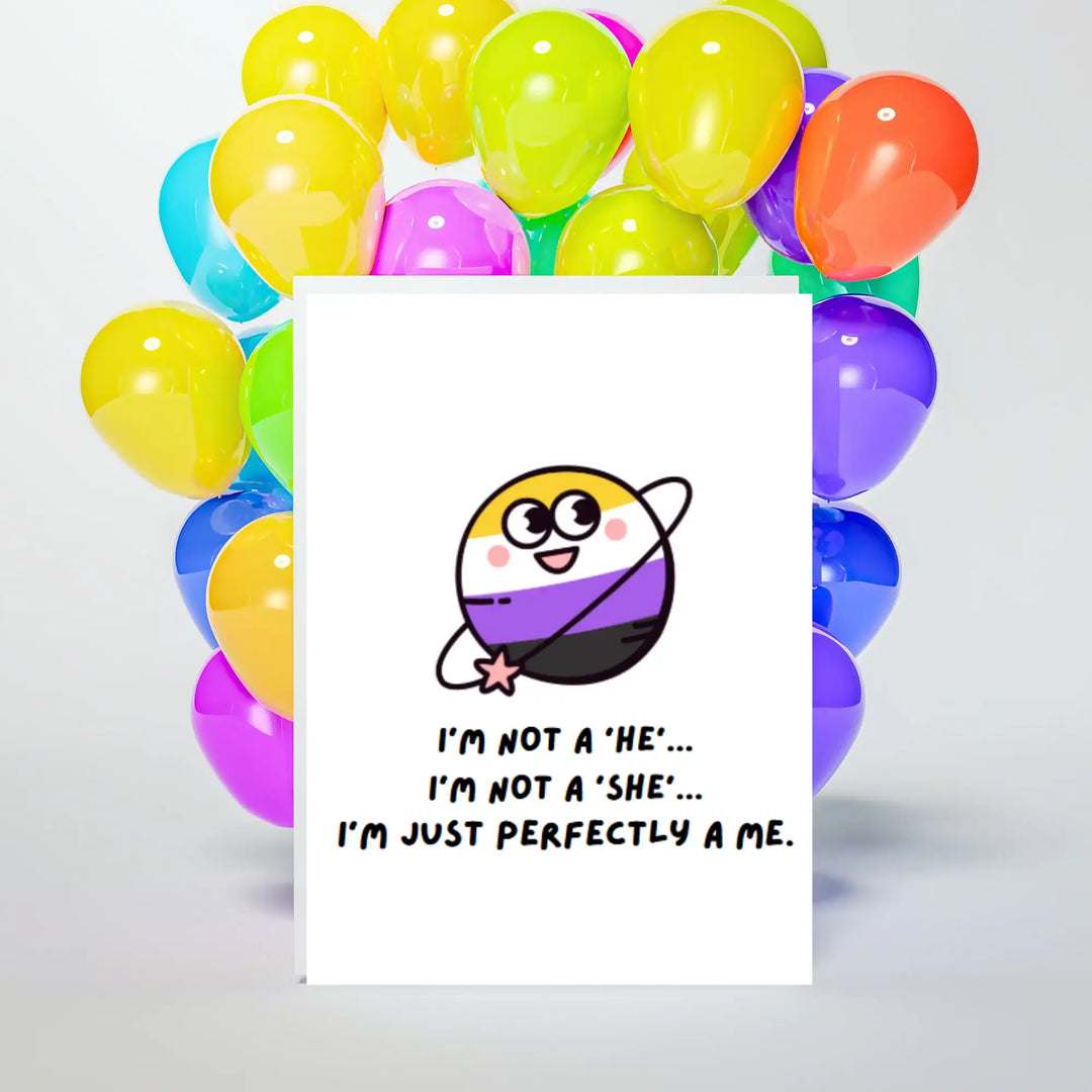 Hells Bells Co.-Perfectly Me Non-Binary Greeting Card - Esme and Elodie