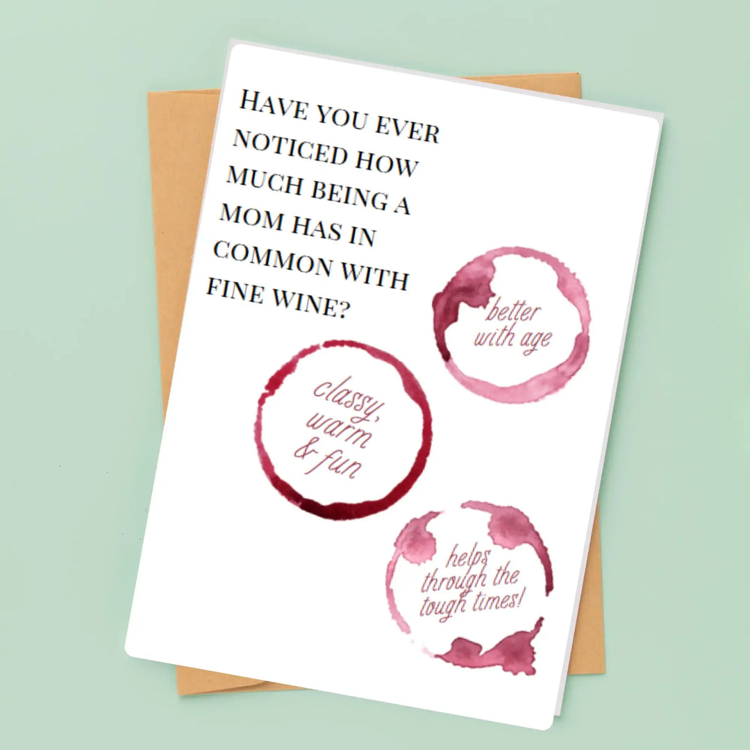 Hells Bells : Fine Wine Mother's Day Card - Esme and Elodie