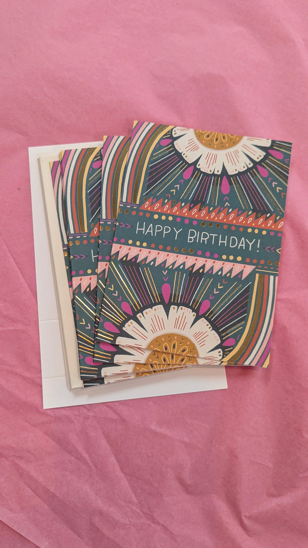 Biely & Shoaf Collection Happy Birthday Green Floral