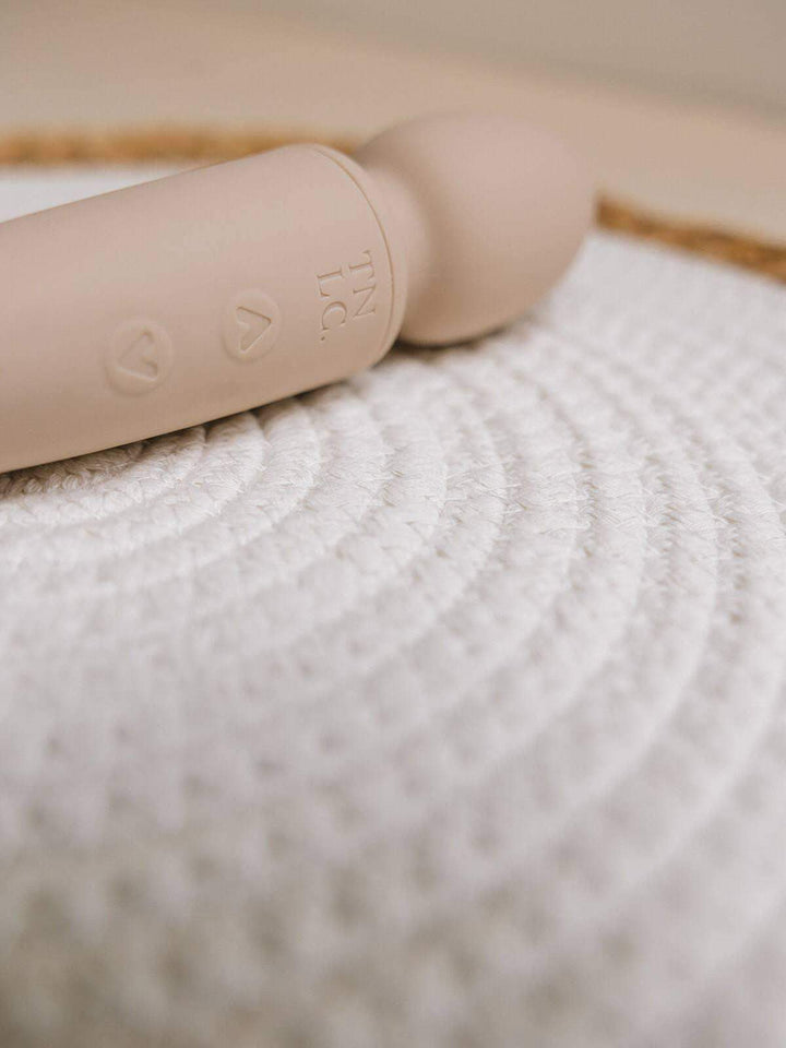 The Natural Love Company - Cassia | Dual-ended and Curved Wand Vibrator | Ocean Plastic: Retail Box - Esme and Elodie