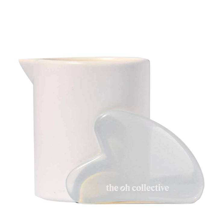 The Oh Collective - Turn Me On | 150ML Massage Candle with Gua Sha Massage Stone - Esme and Elodie