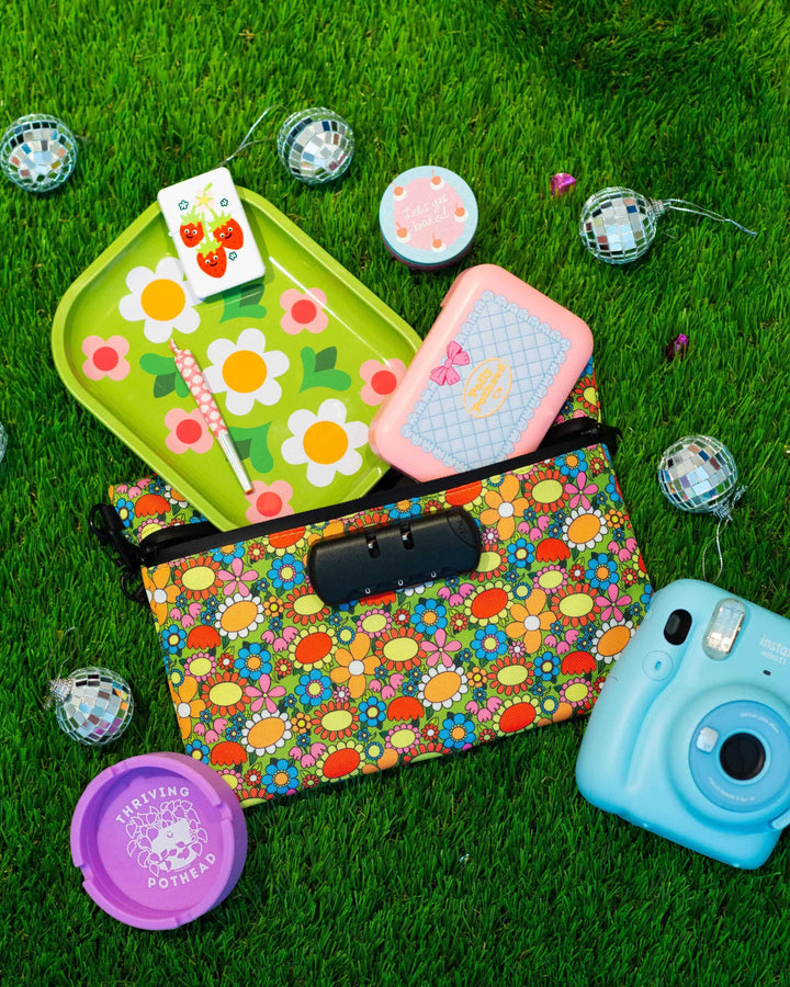 The Peach Fuzz - POTpourri Floral Smell-Proof Stash Bag - Esme and Elodie