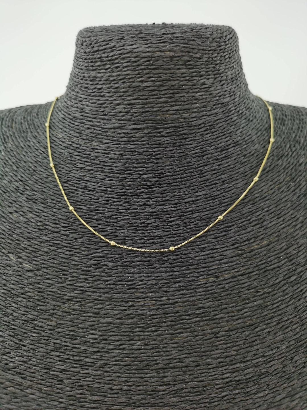 Aim Eternal - 14K Gold Filled Box Necklace Chain with Ball Beads
