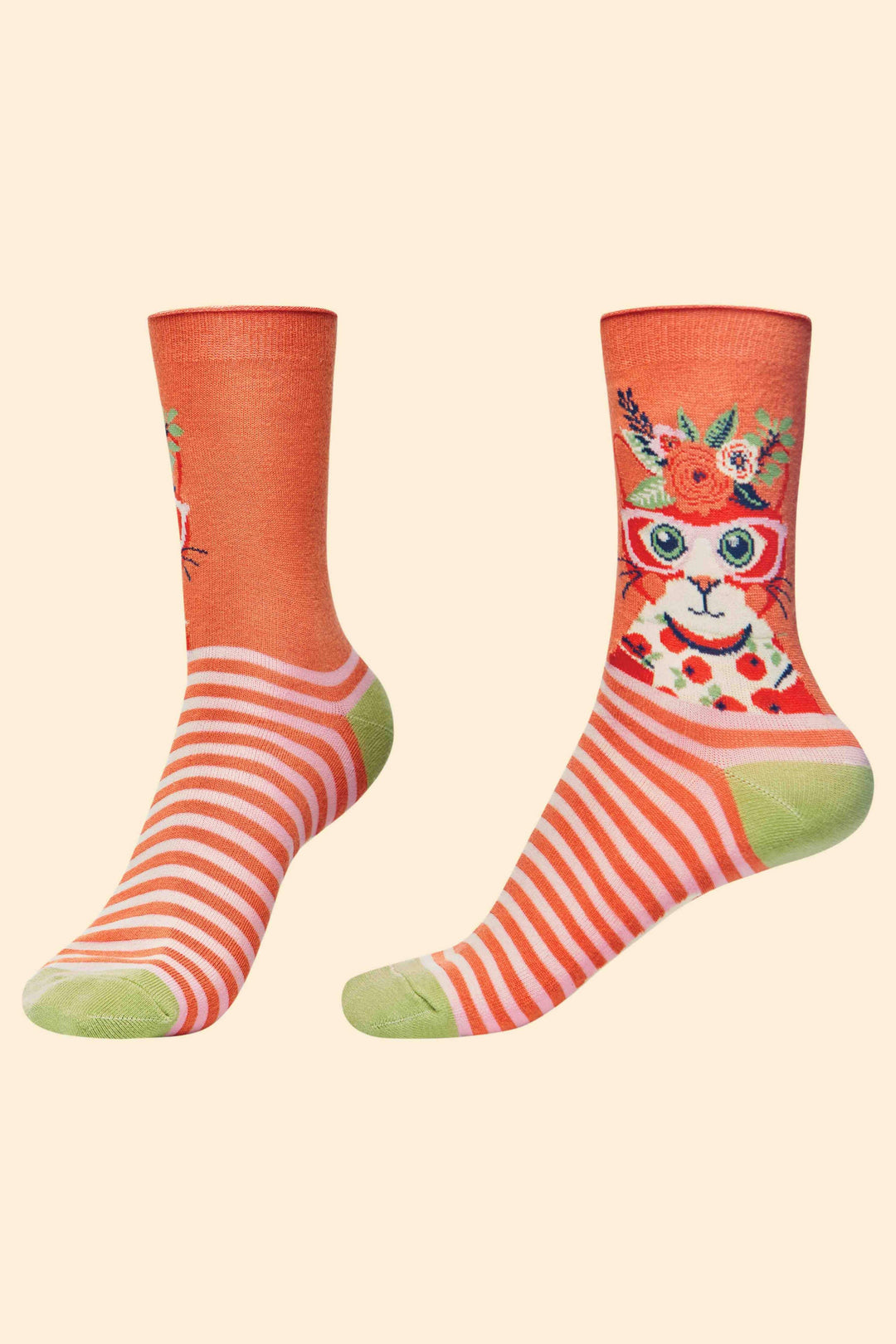 Cottagecore Cat Ankle Socks - Esme and Elodie