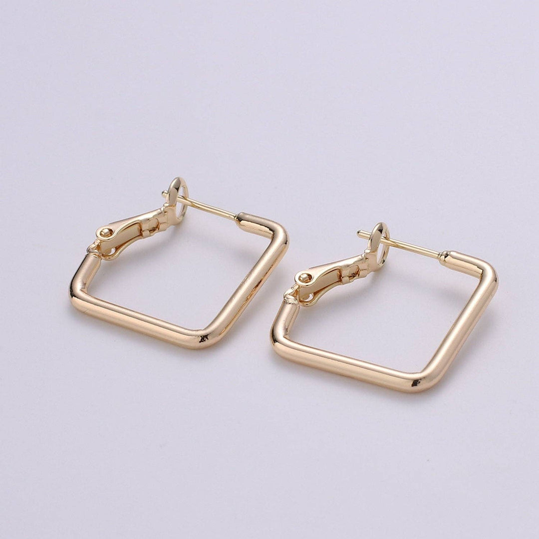 1 pair Geometric Ear Hoop Square Earring Hoop
