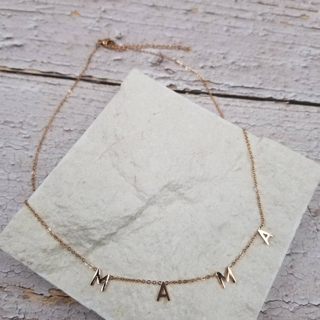 MAMA Necklace Rose Gold
