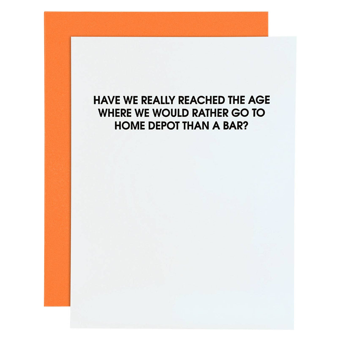 Chez Gagné - Home Depot or Something Letterpress Card