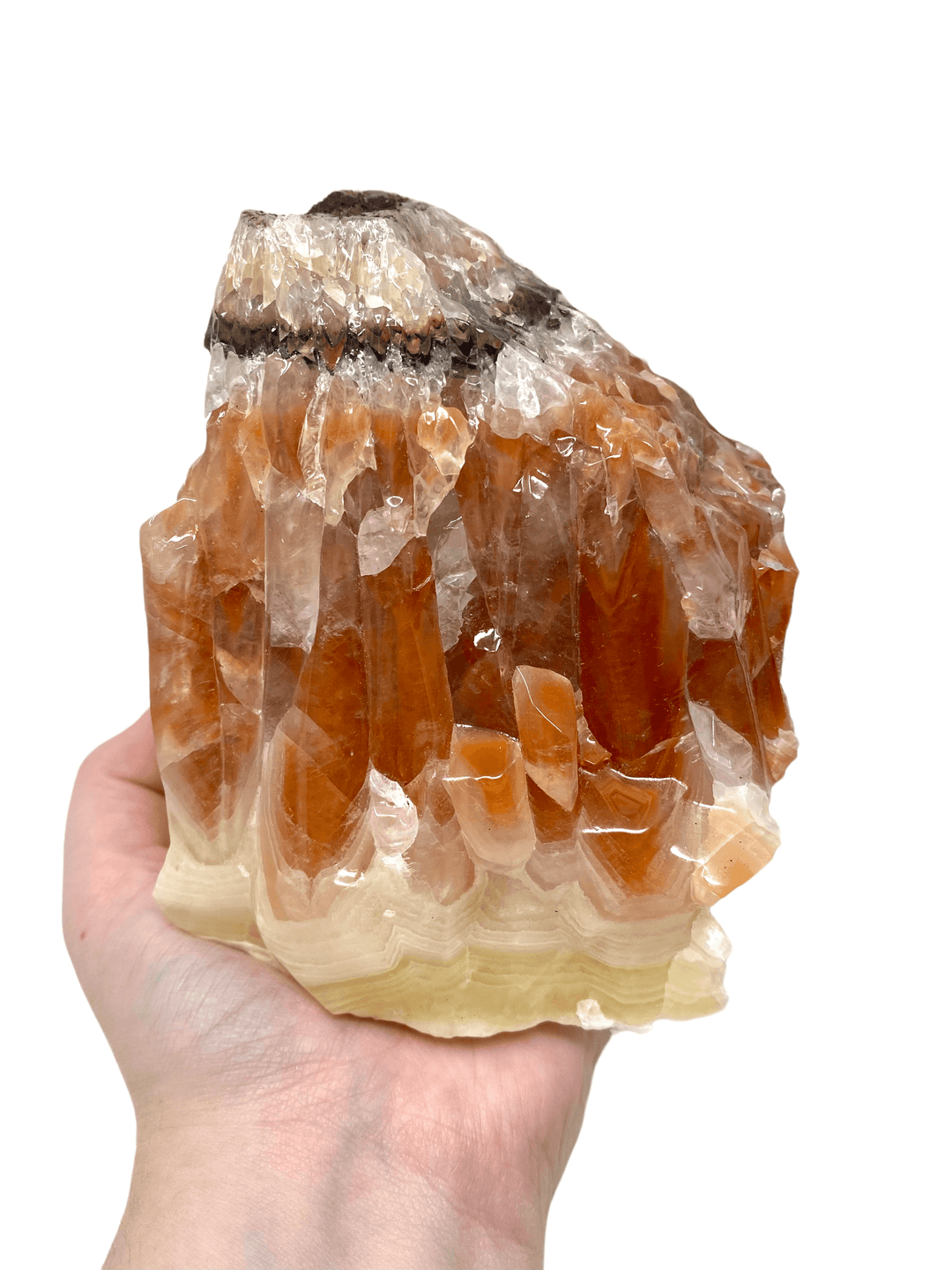 Banded Orange/Red Calcite From Mexico - Esme and Elodie