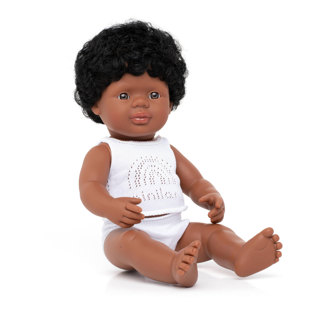 Baby Doll African American Boy 15'' (box) - Esme and Elodie