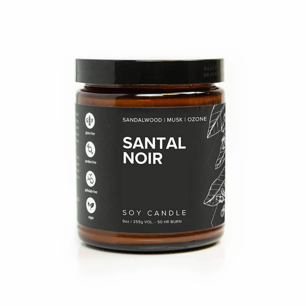 Broken Top Brands - Soy Candle - Santal Noir - 9 oz Men's - Esme and Elodie