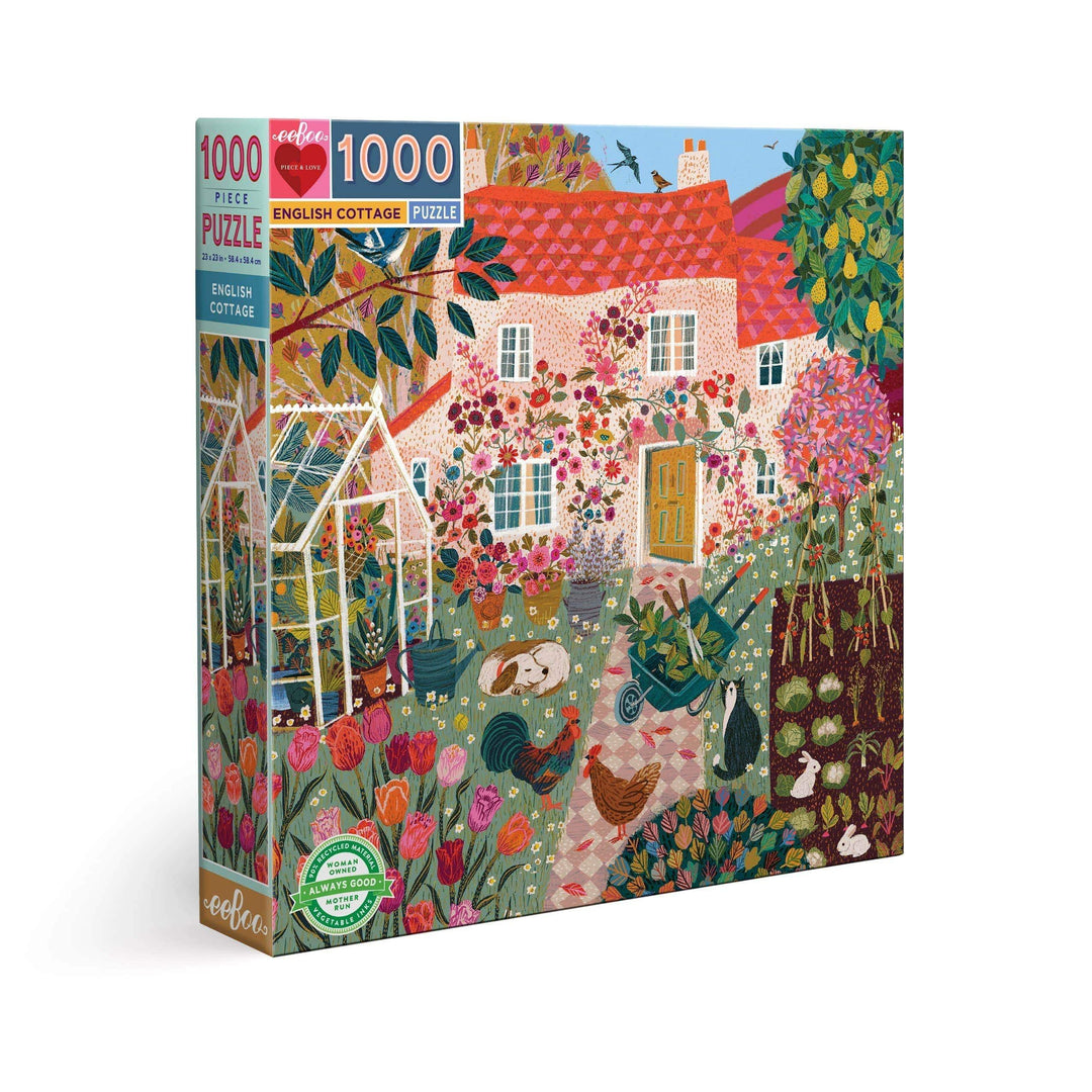 English Cottage 1000 Piece Puzzle - Esme and Elodie