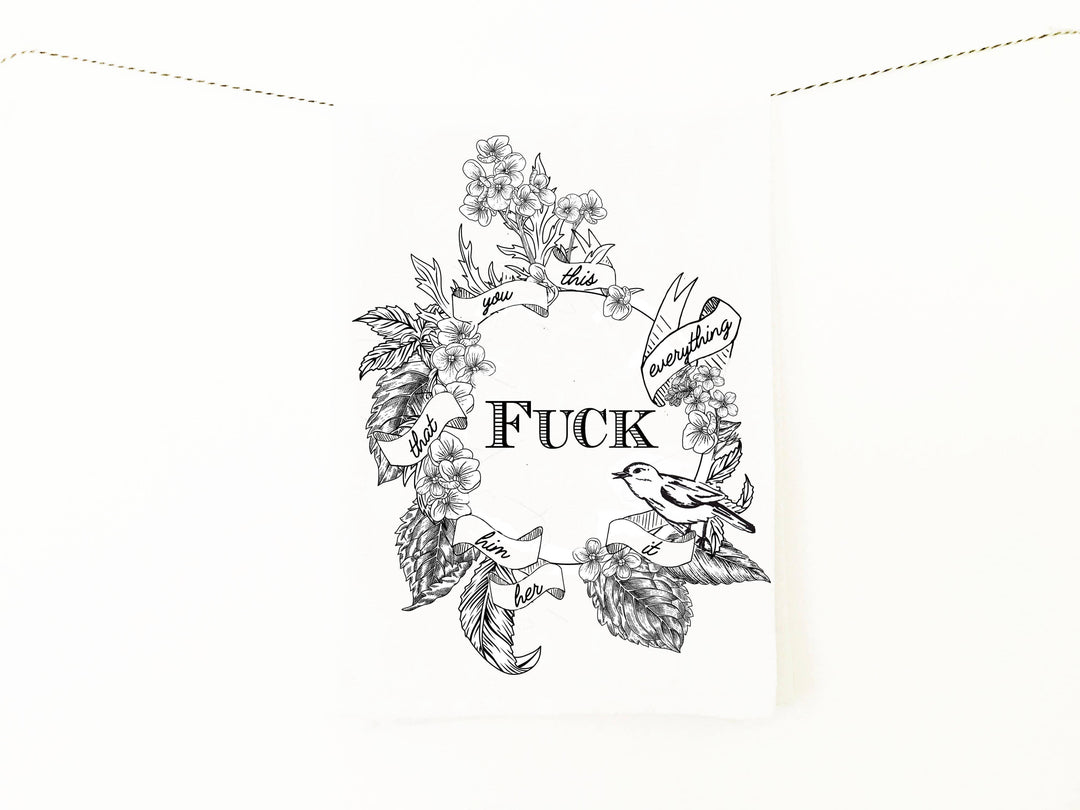 F*ck Everything Kitchen Towel - Esme and Elodie