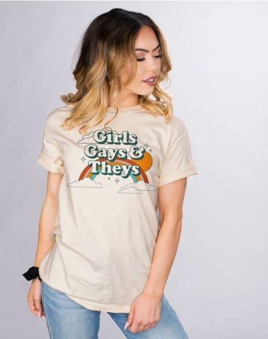 Plus Women's Girl, Gays, Theys T-Shirt - Esme and Elodie