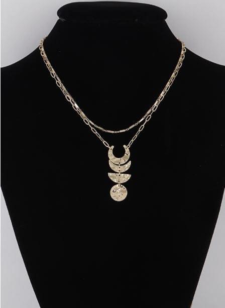 Moonphase silver necklace - Esme and Elodie