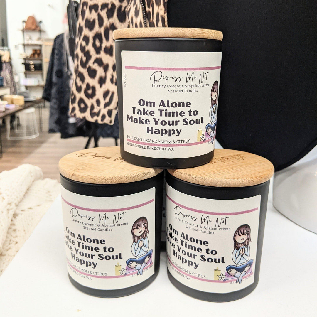 Om alone Candle- Depress me Not - Esme and Elodie