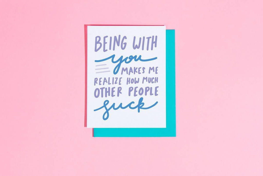 Other People Suck Card - Esme and Elodie