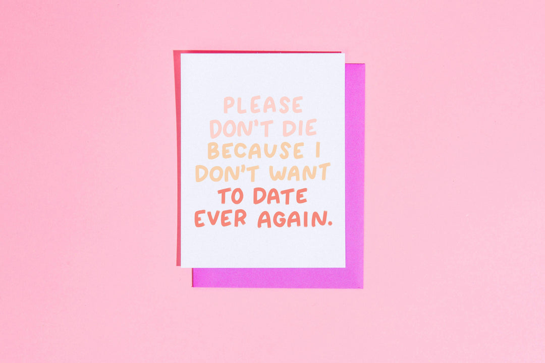 Please don't die... card - Esme and Elodie