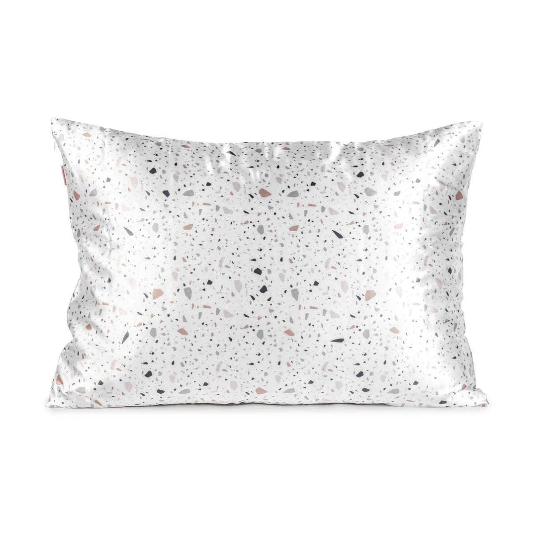 Satin Pillowcase - White Terrazzo - Esme and Elodie