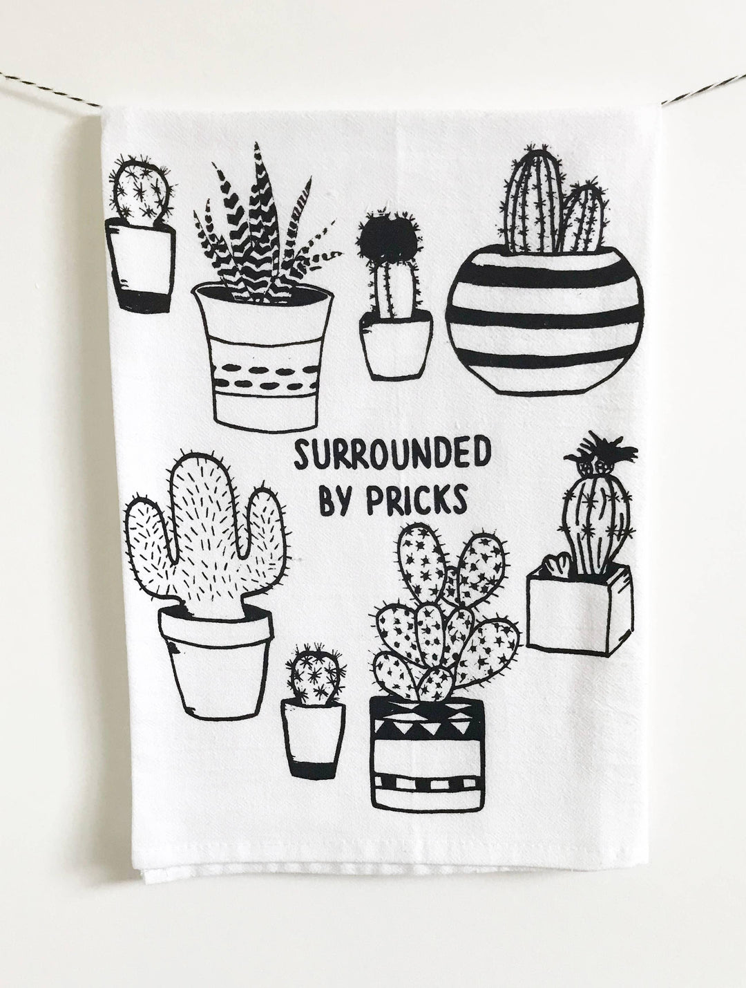 Surrounded by Pricks Cotton Kitchen Towel - Esme and Elodie
