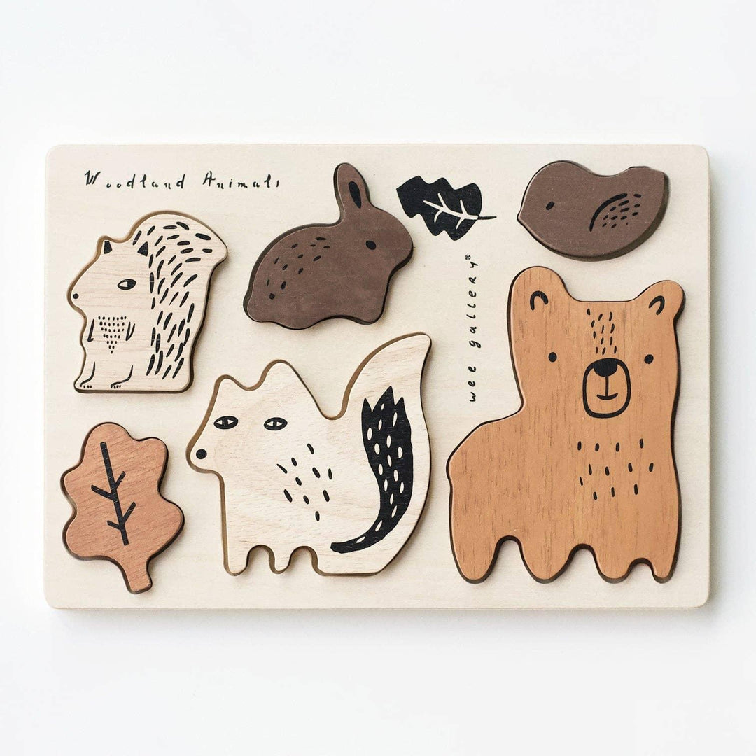 Wooden Tray Puzzle - Woodland Animals - 2nd Edition - Esme and Elodie